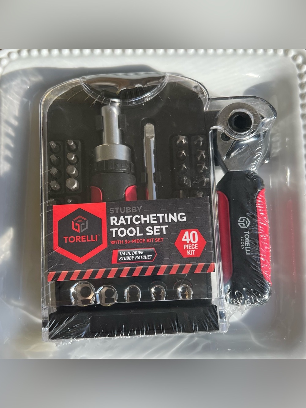 Torelli Stubby Ratcheting Tool Set 40 Piece New Sealed